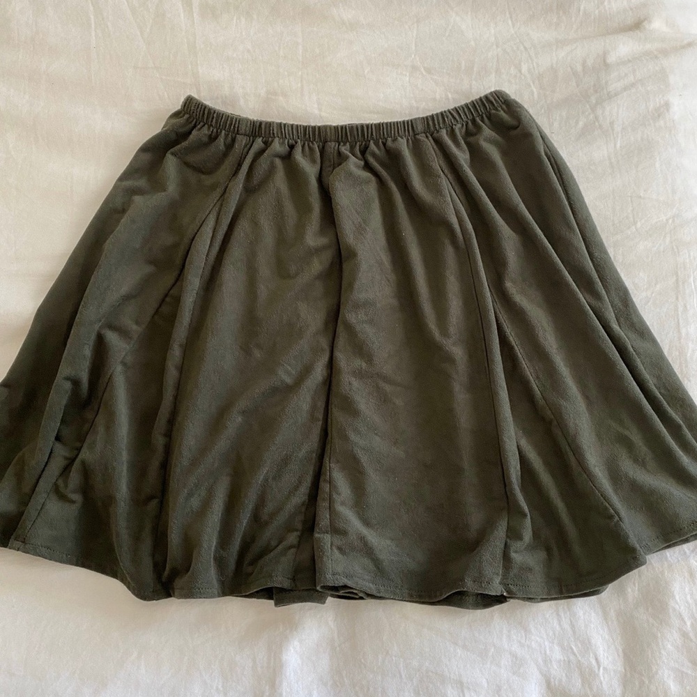 brandy melville cara suede skirt